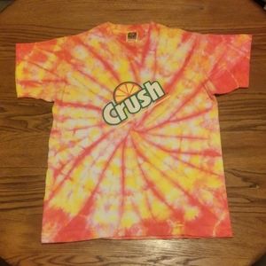 🍊 Vintage Orange Crush 🔥 T-shirt single stitch Tie-dye USA Rare Shirt 90s 💎